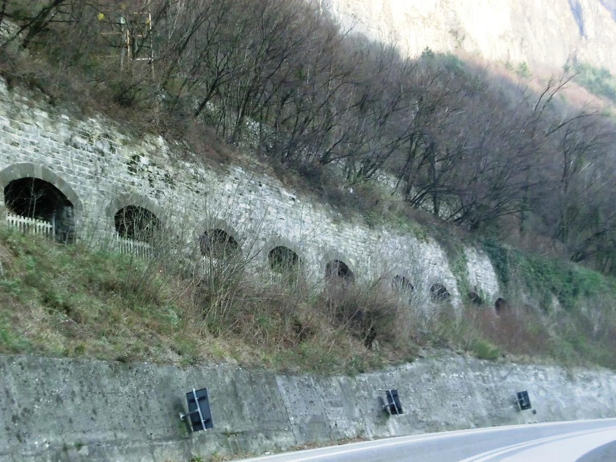 Santo Stefano Tunnel windowed section 