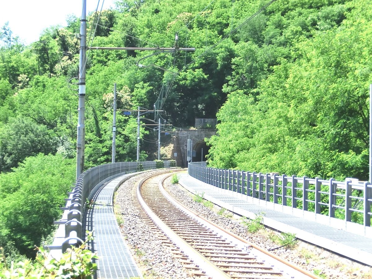 Delle Svolte Viaduct and Strada Bolognese Tunnel eastern portal 