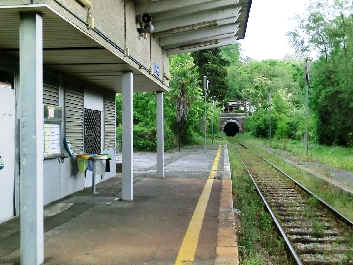 Tufo Station and Tufo Tunnel north-western portal 