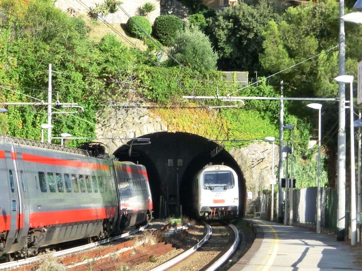 Vedetta Tunnel and Vedetta-Bricchetto Tunnel common northern portal 