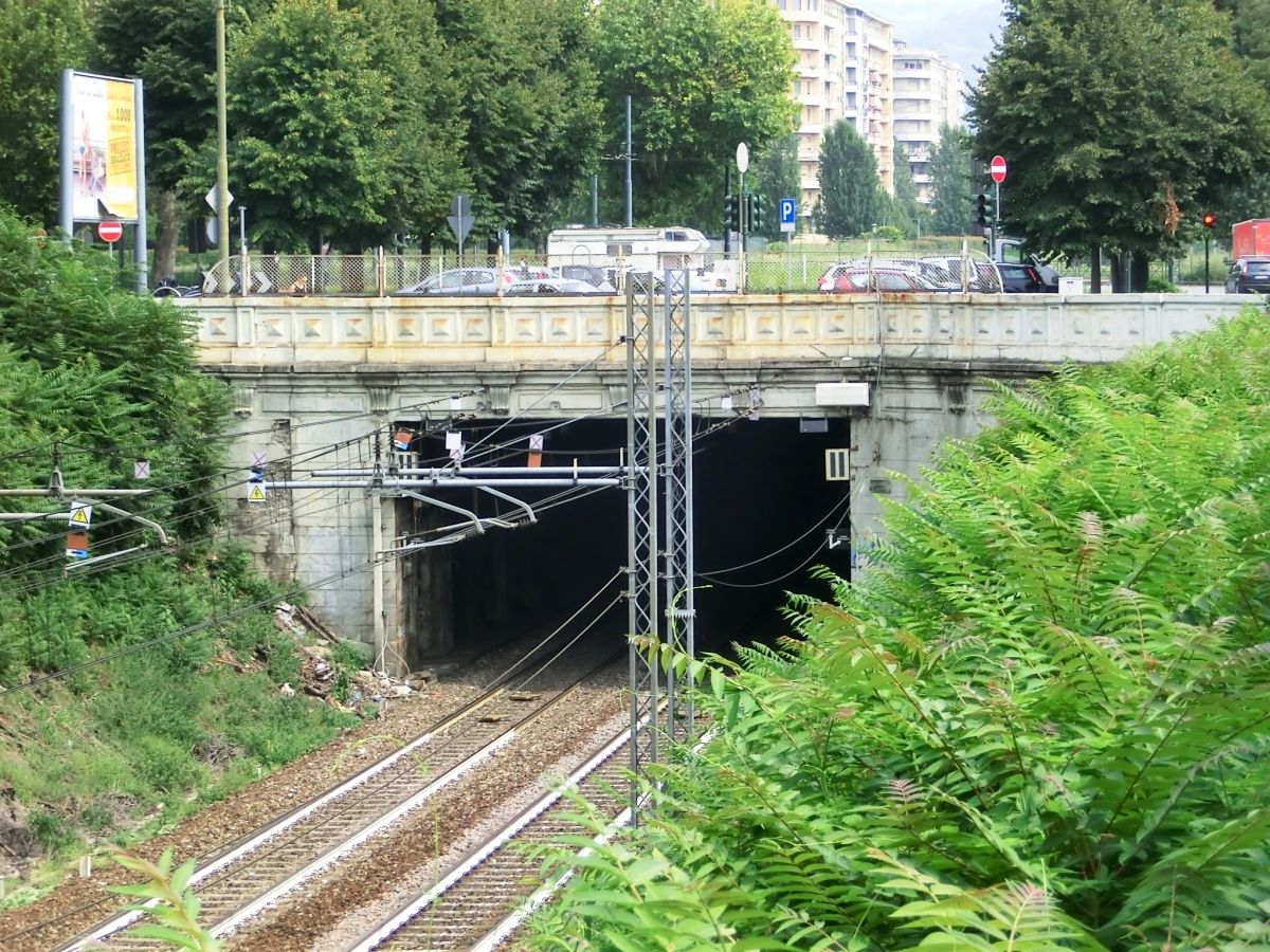 Zappata Tunnel western portal at Largo Orbassano 