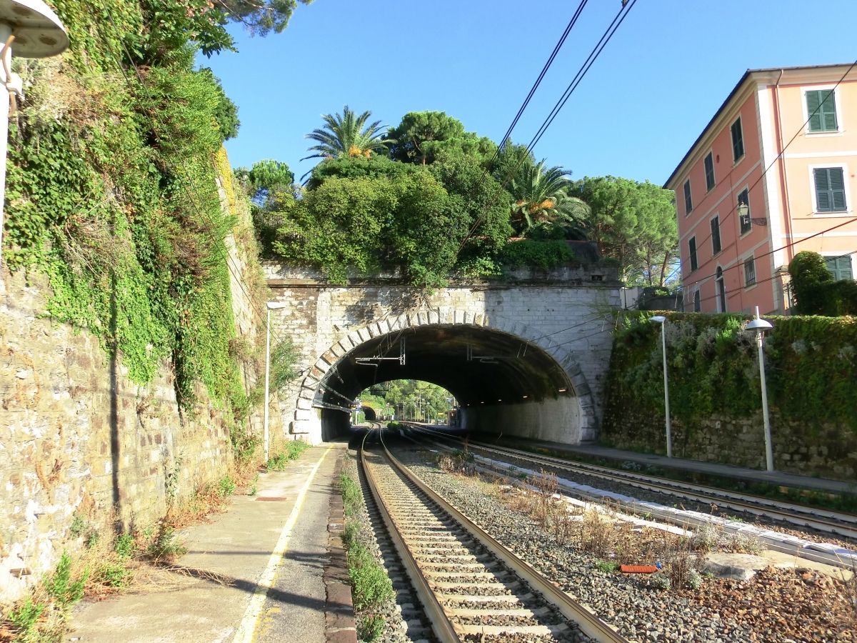 Zoagli Tunnel northern portal 