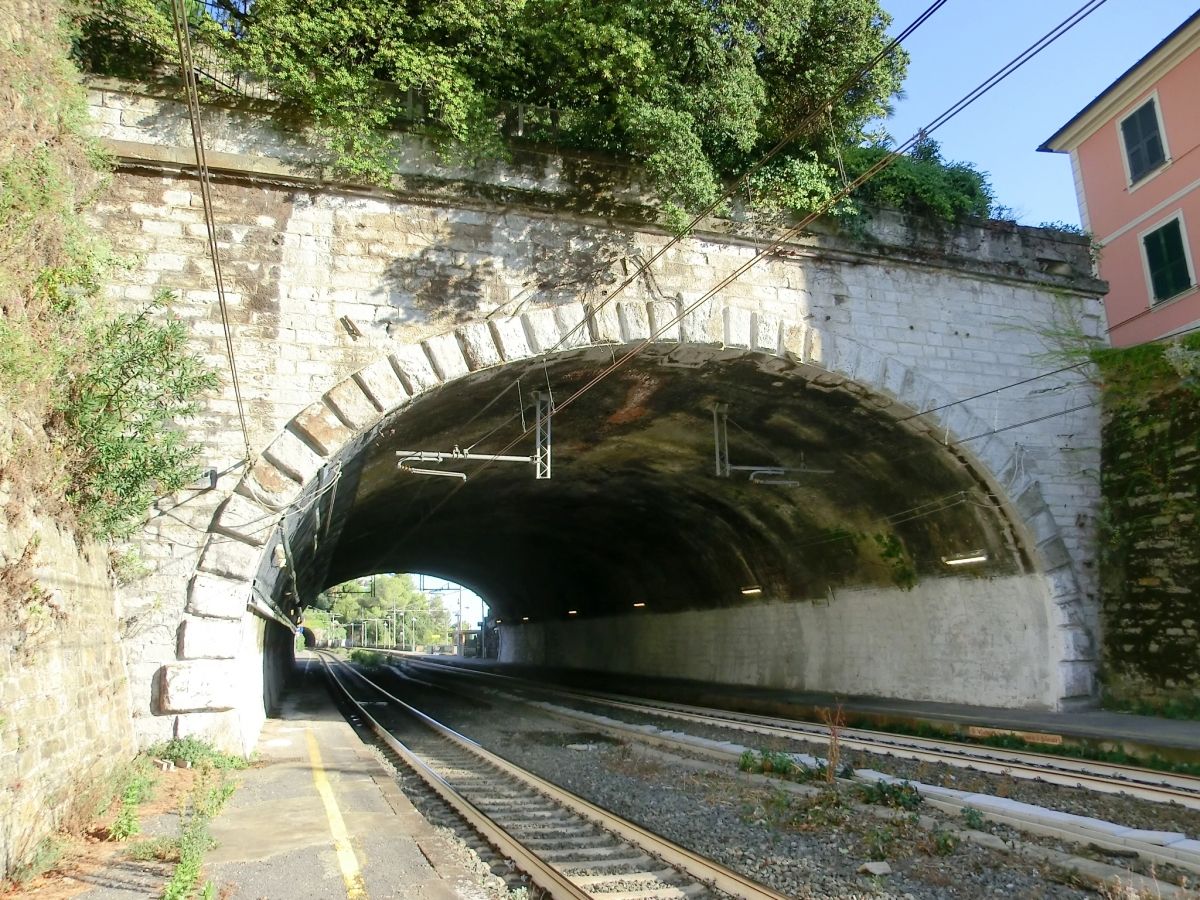 Zoagli Tunnel northern portal 