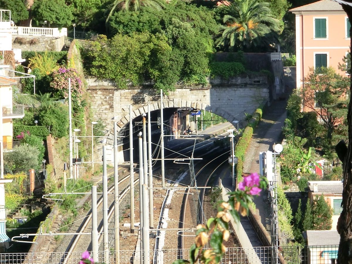 Zoagli Tunnel northern portal 