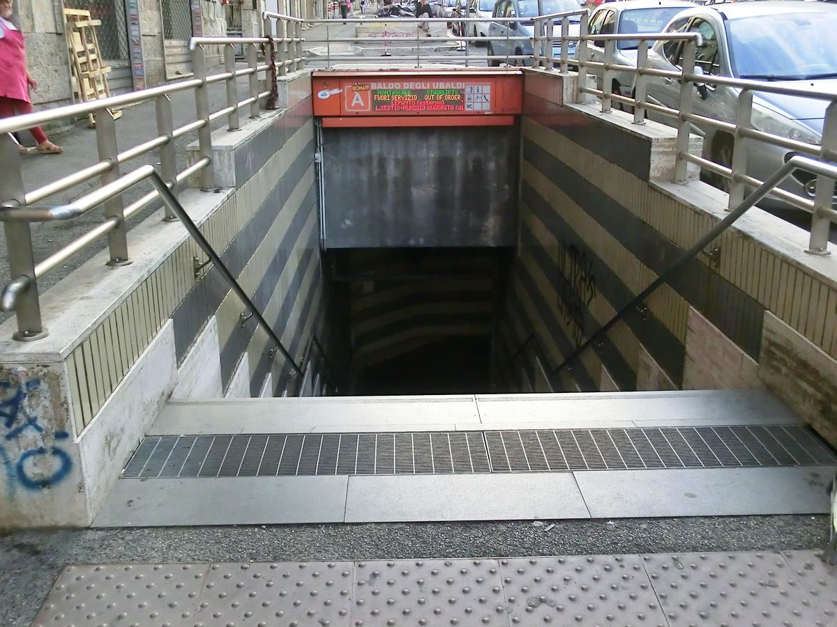 Baldo degli Ubaldi Metro Station, access 