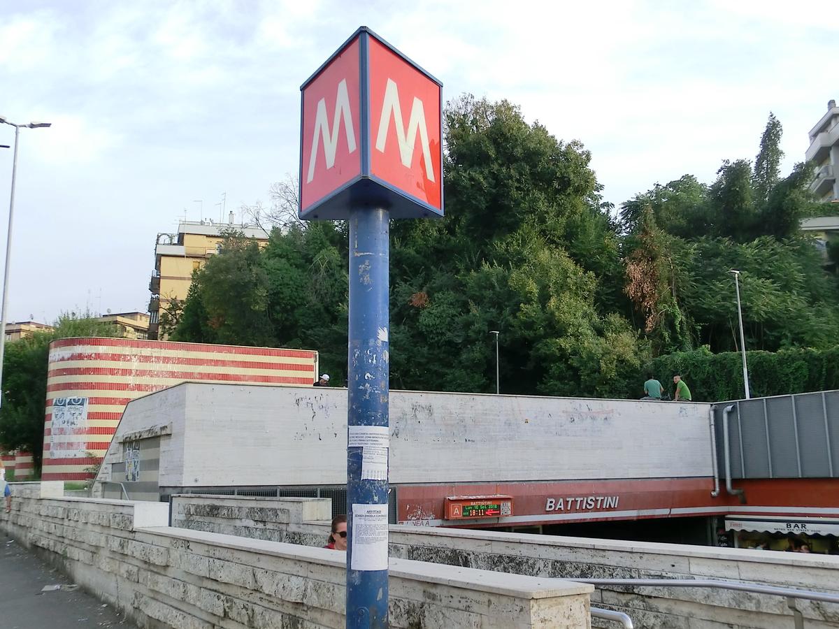 Battistini Metro Station, access 