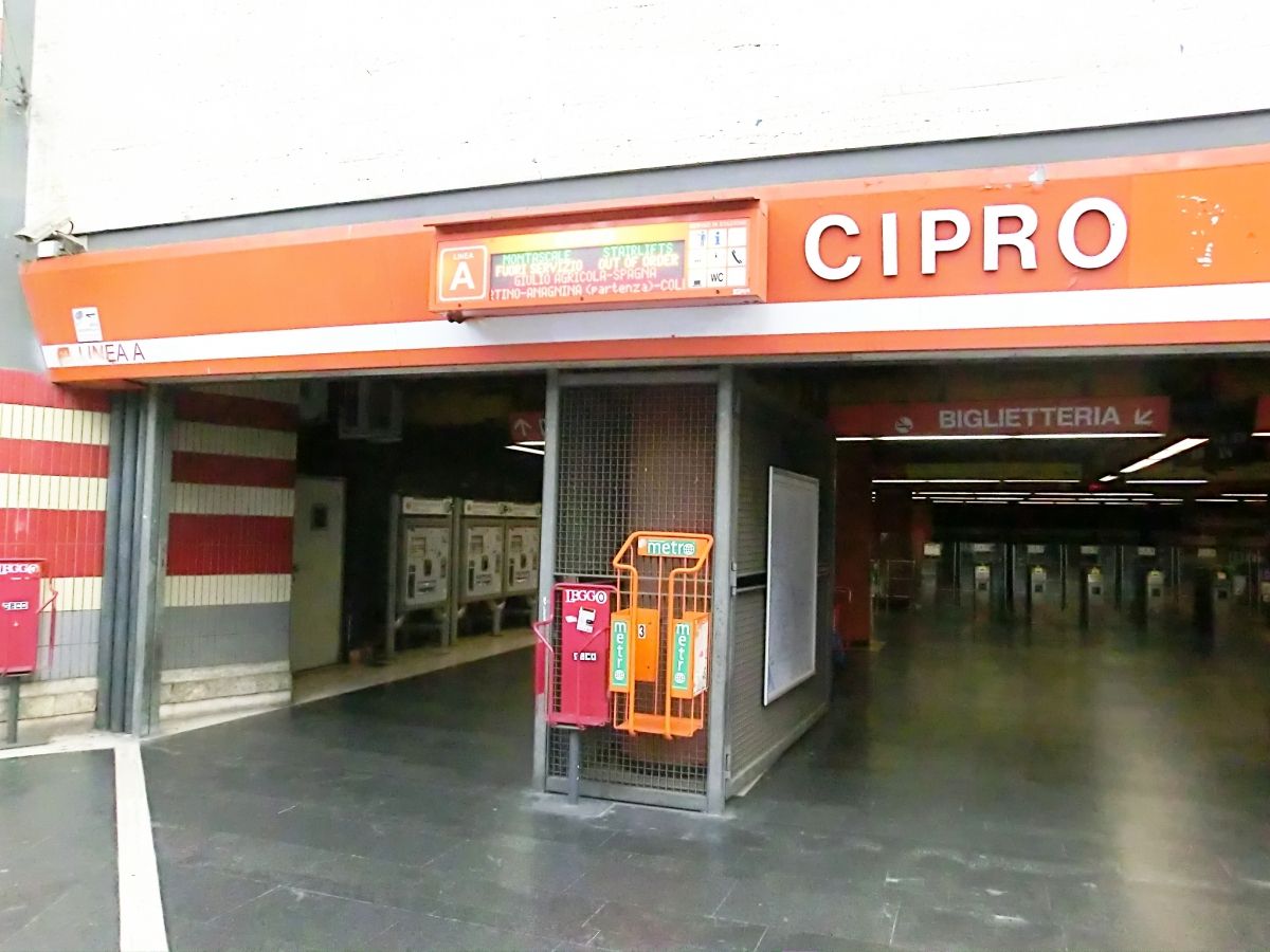 Metrobahnhof Cipro 