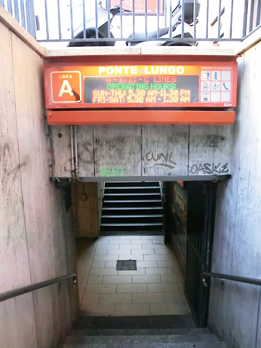 Ponte Lungo Metro Station access 