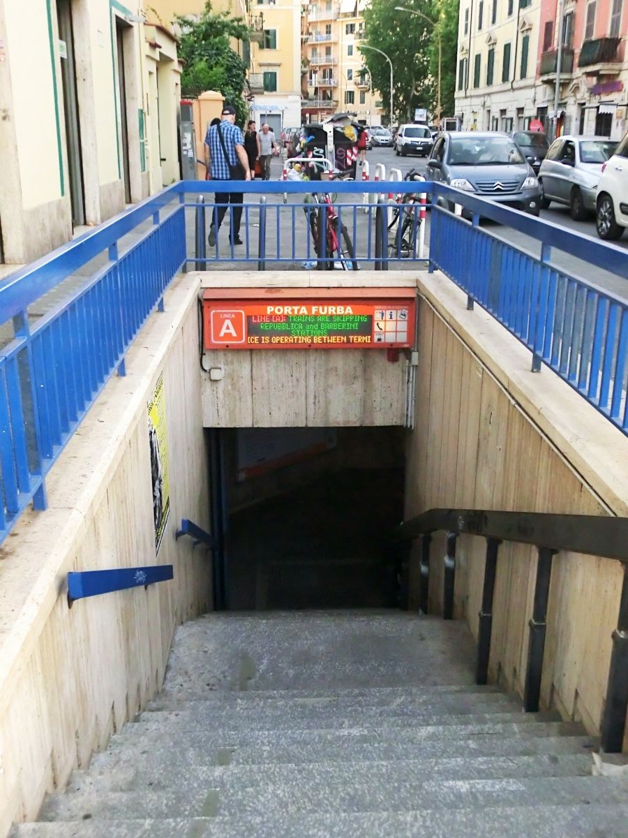 Porta Furba - Quadraro Metro Station access 