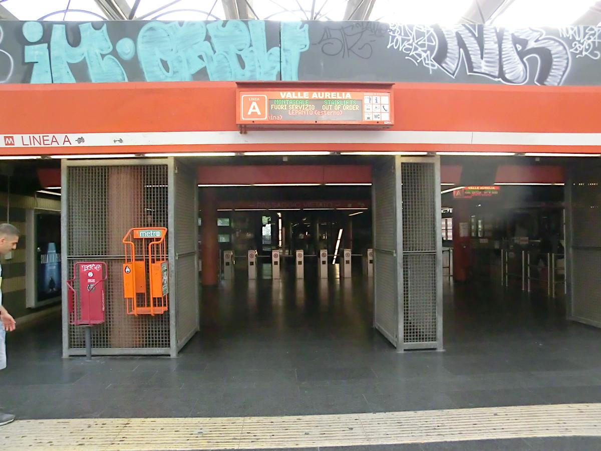 Valle Aurelia Metro Station, access 