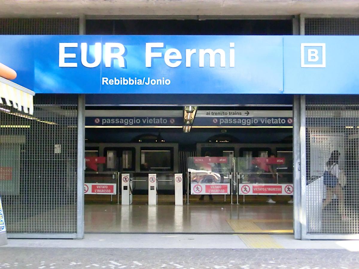 EUR Fermi Metro Station access 