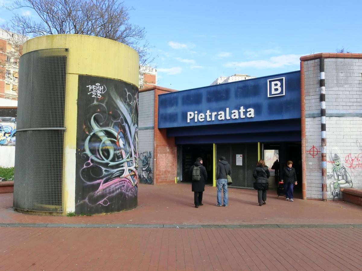 Pietralata Metro Station access 
