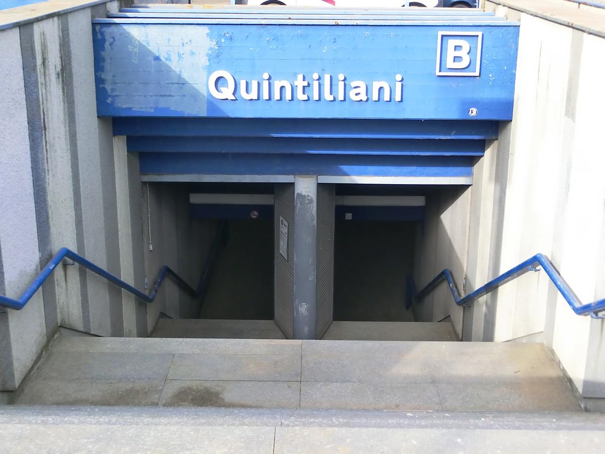 Quintiliani Metro Station access 
