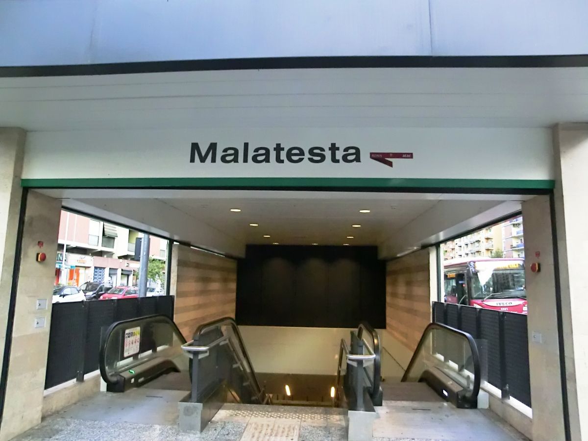 Metrobahnhof Malatesta 