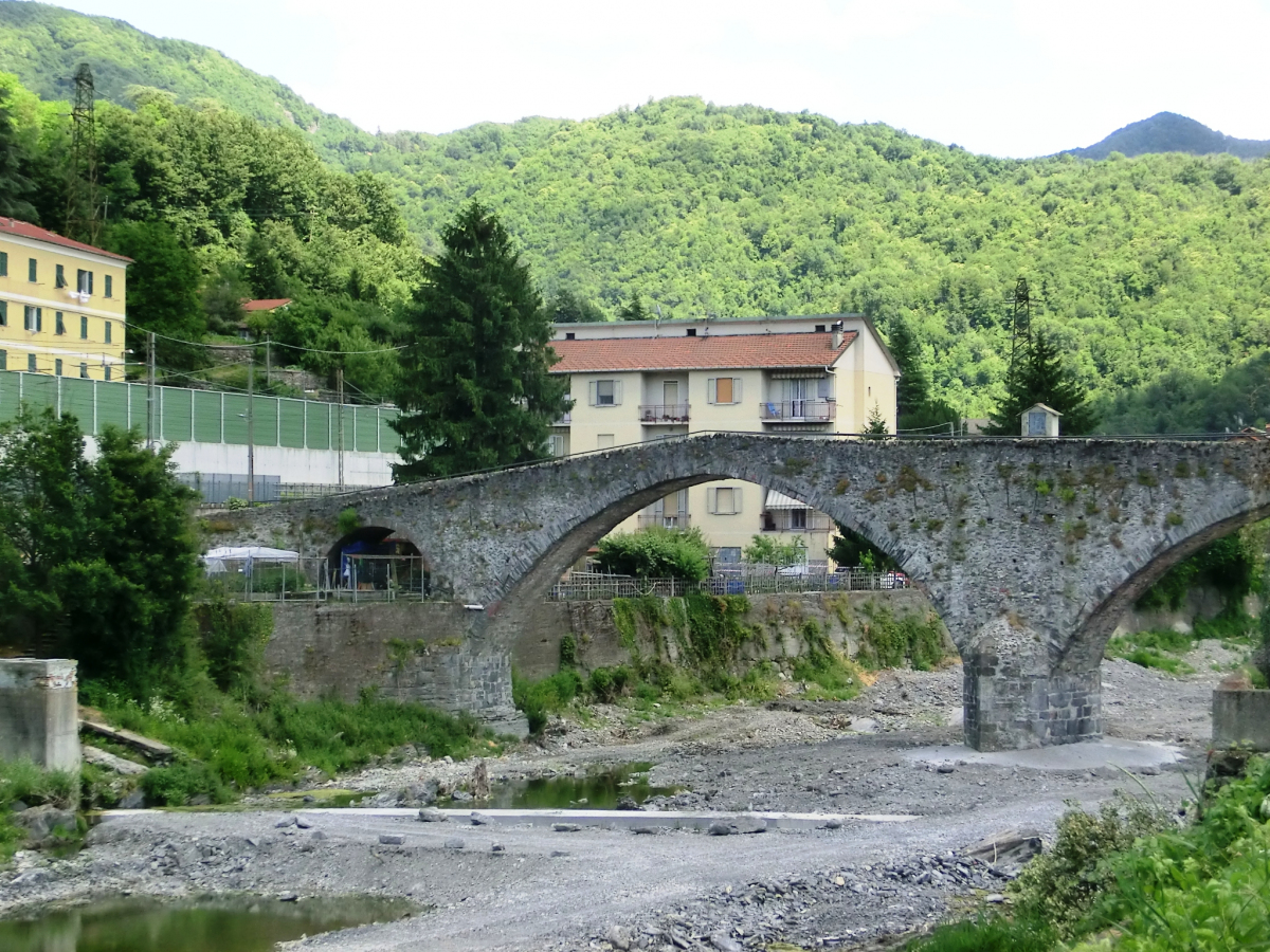 Medieval bridge over the Scrivia 