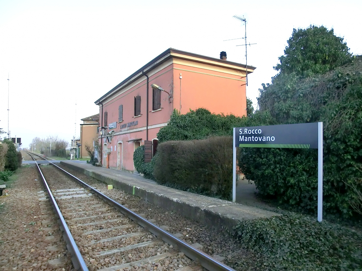 Bahnhof San Rocco Mantovano 