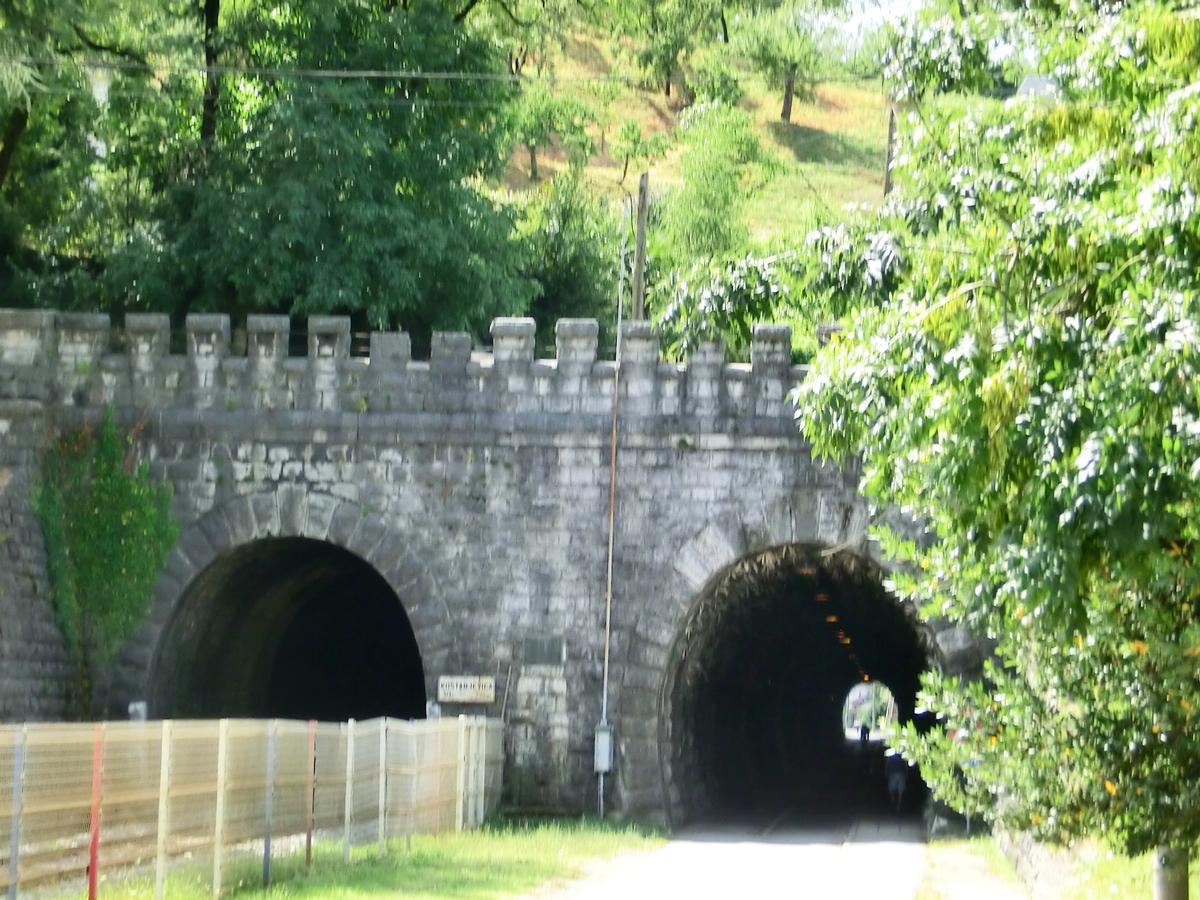 Kostanjevica I (on the left) and II Tunnel northern portals 