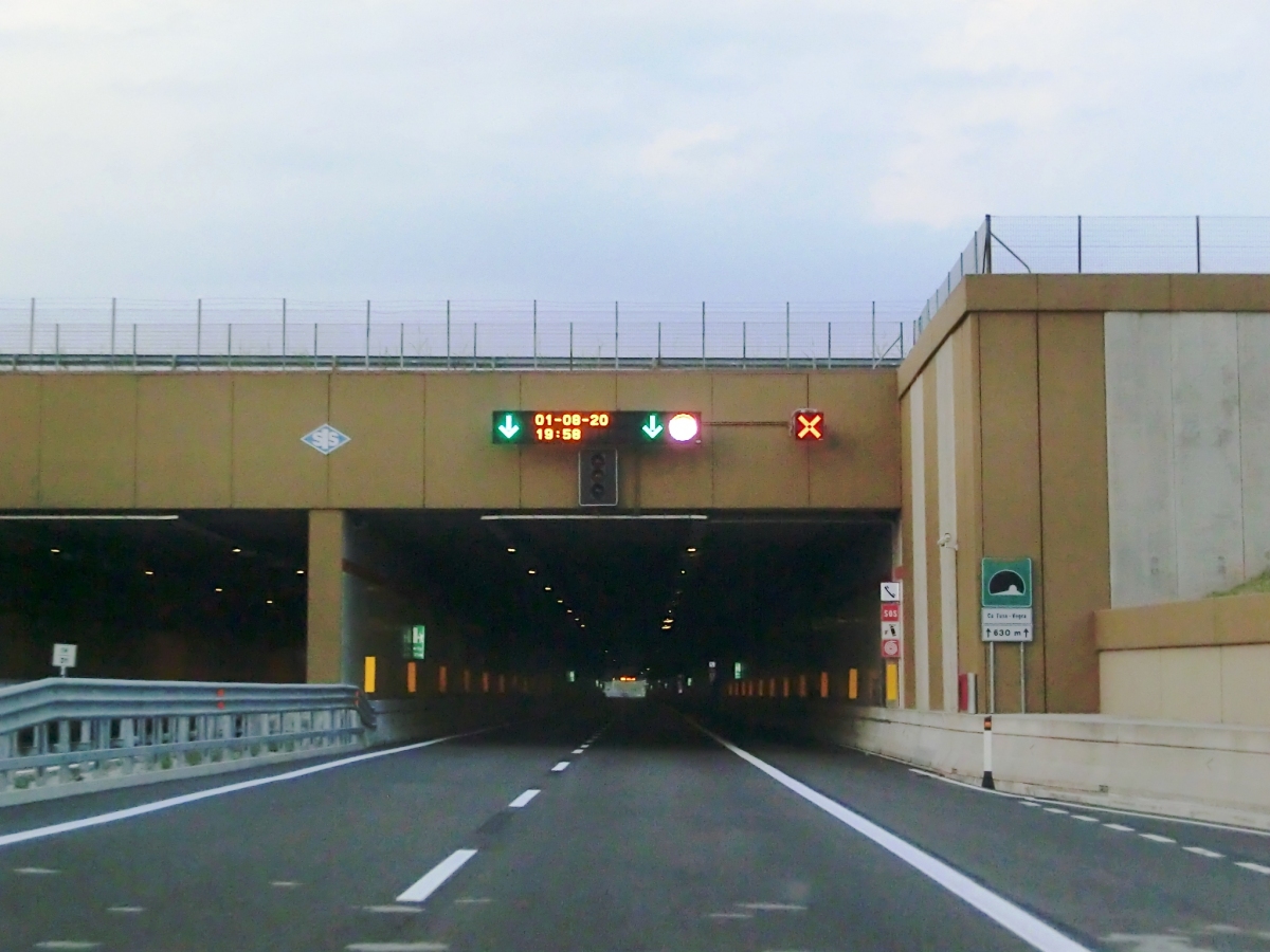 Cà Fusa-Vegra Tunnel western portals 