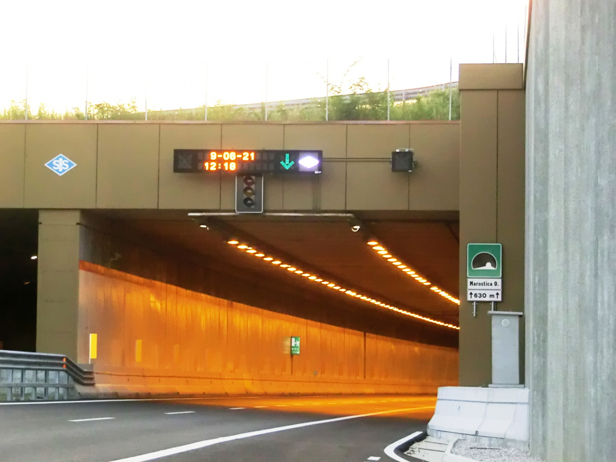 Marostica Ovest Tunnel eastern portal 