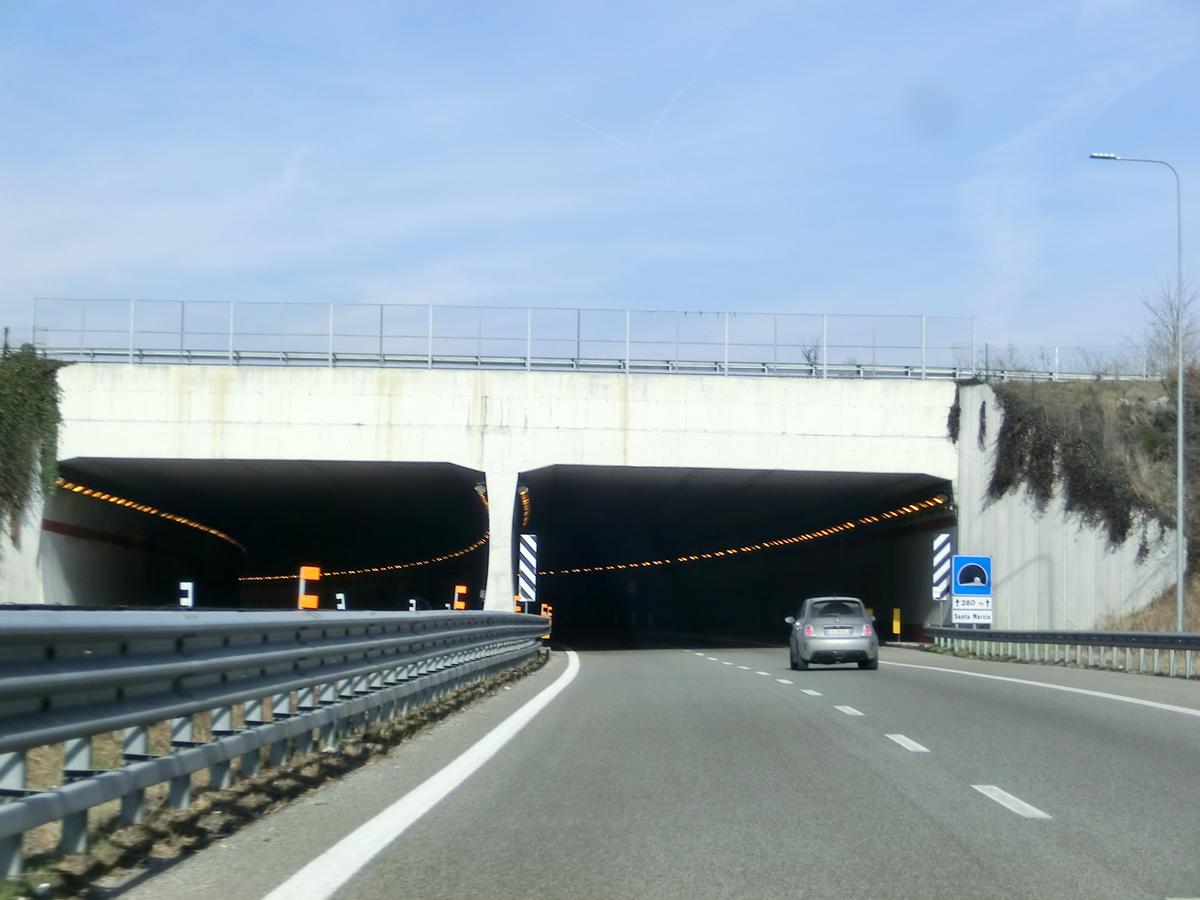 Santa Marzia Tunnel southern portals 