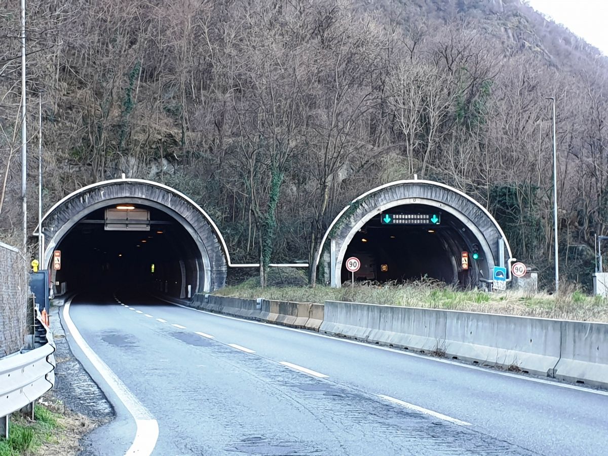 Monte Piazzo Tunnel northern portals 