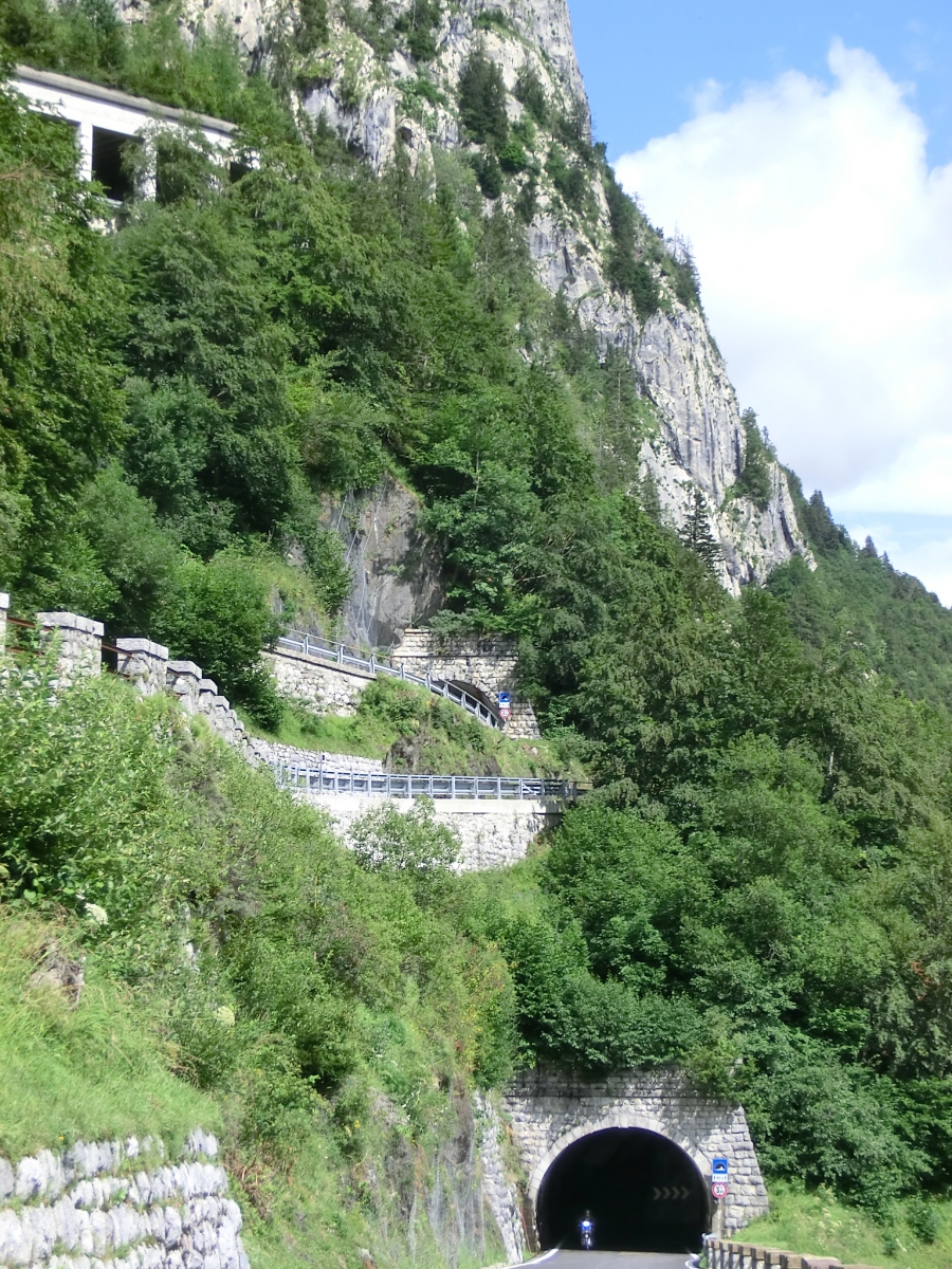 Monte Croce Tunnels (top to down) Monte Croce X, Monte Croce IX and Monte Croce VIII Tunnels