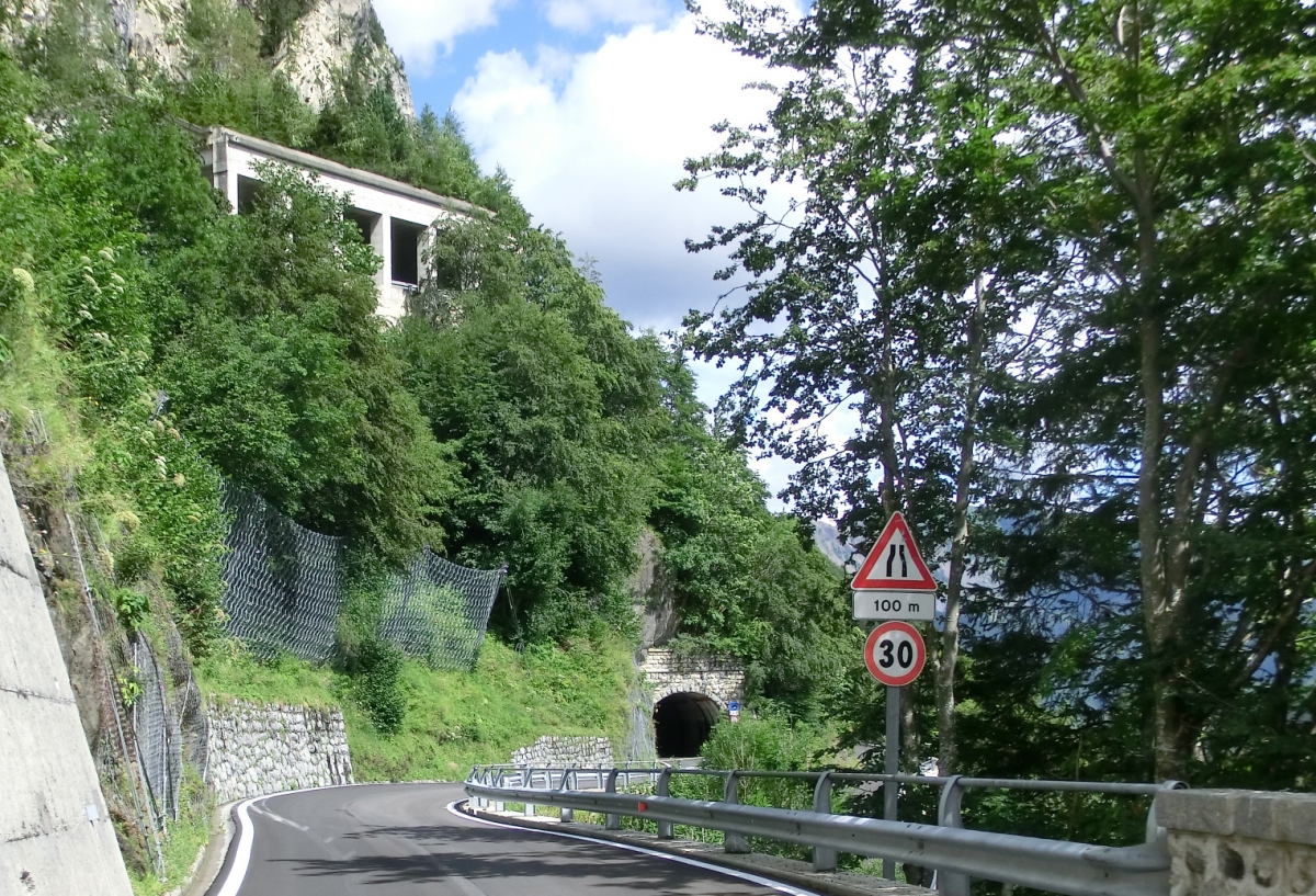 Monte Croce X Tunnel (up) and Monte Croce IX Tunnel lower portals 