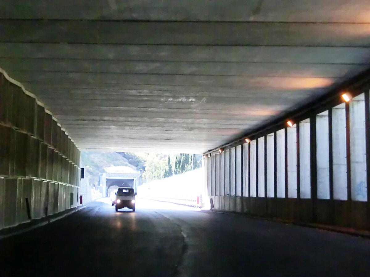 Barbona Tunnel and, in the back, Alassio 2 Tunnel 