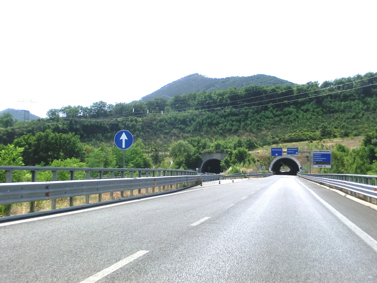 Cancelli Tunnel eastern portals 