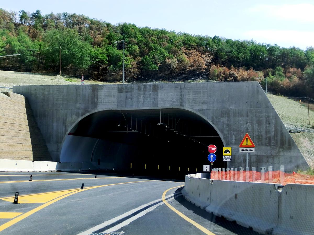 Cancelli Tunnel western portal 
