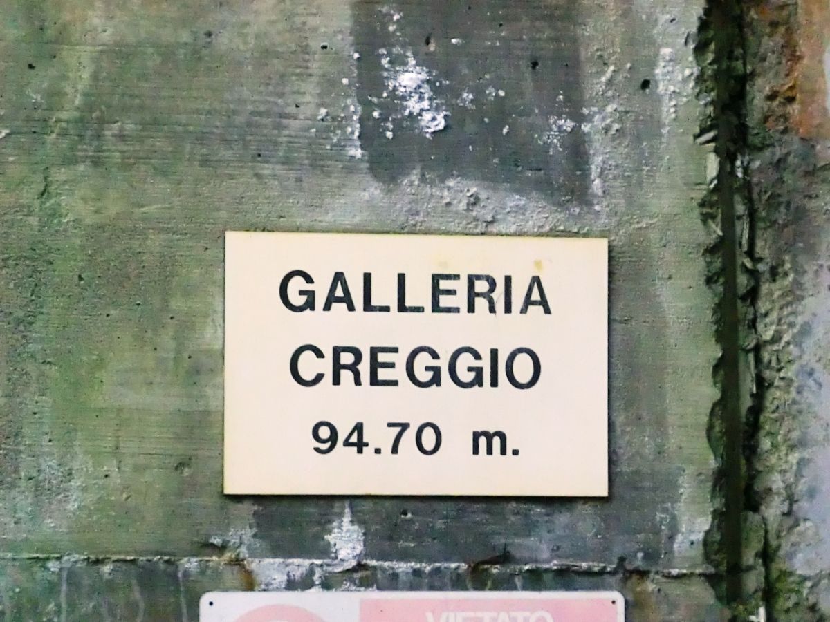Creggio Tunnel northern portal plate 