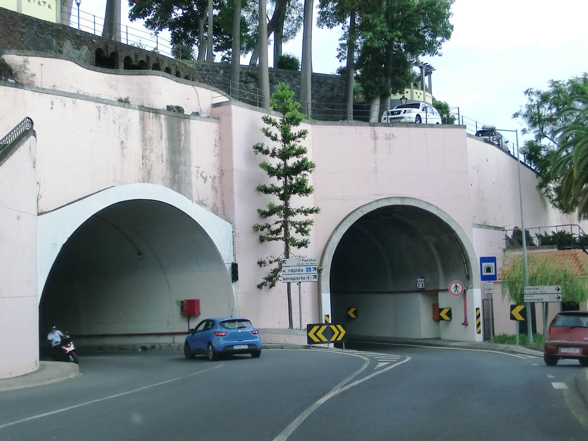 Alferes Veiga Pestana Tunnel (on the left) and Campo da Barca Tunnel western portals 