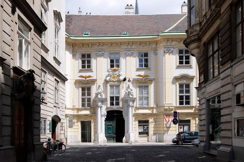 Altes Rathaus (Wien) Barocke Fassade zur Wipplingerstraße 