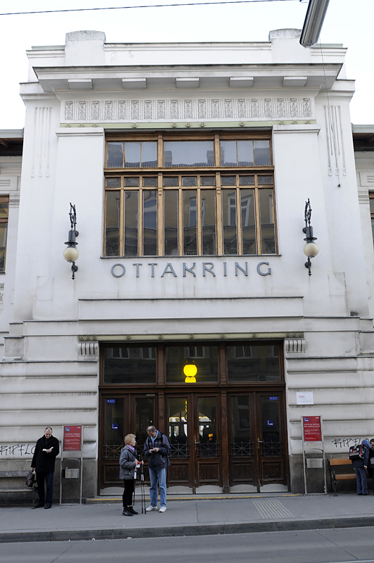 Bahnhof Wien Ottakring, das von Otto Wagner errichtete Bahnhofsgebäude der S-45 - Vorortelinie 