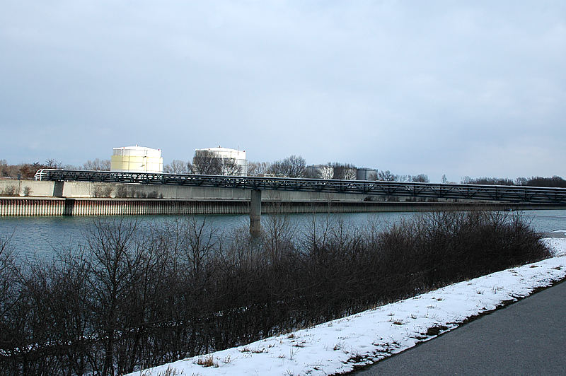 Rohrbrücke über die Donau, Wien 