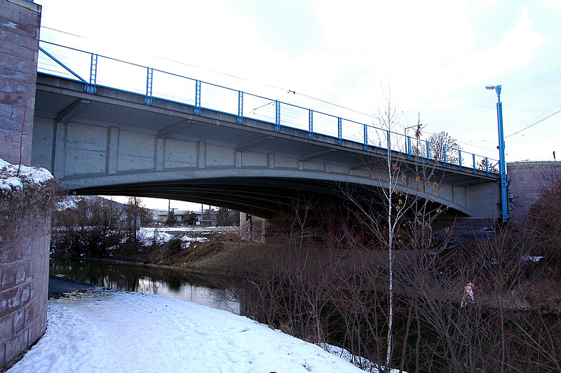 Bridge across Marchfeld Canal at Prager Strasse, Vienna 