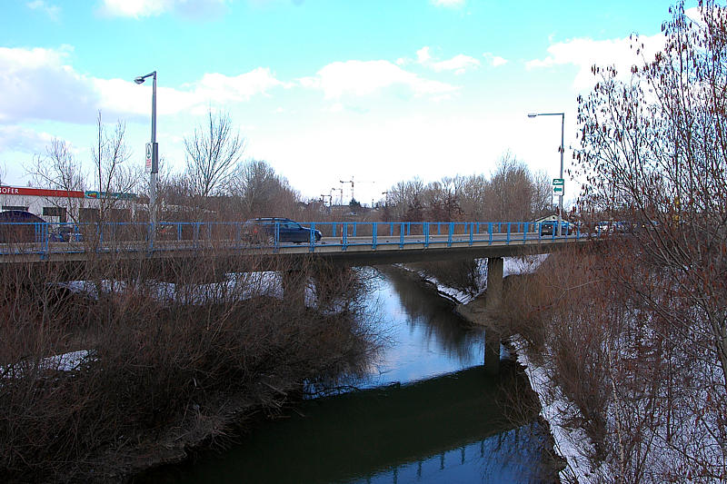 Bridge across Marchfeld Canal at Einzingergasse, Vienna 