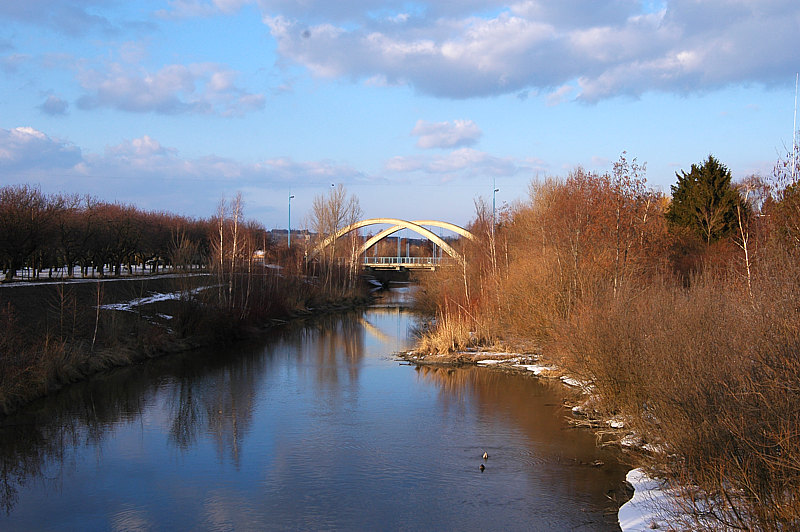 Bridge across Marchfeld Canal at Strebersdorfer Strasse, Vienna 
