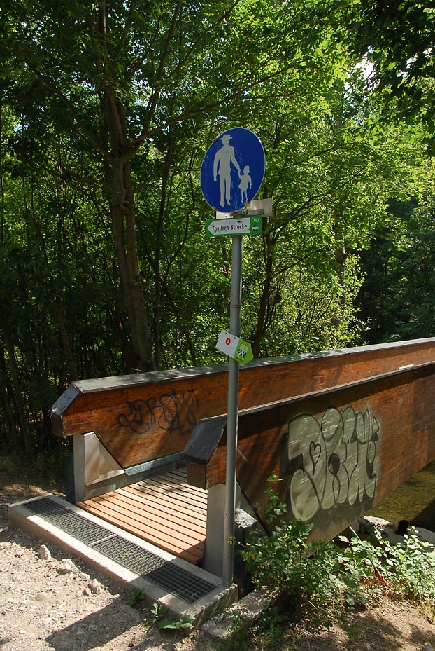 Footbridge at Holzrechenplatz (Baden) 