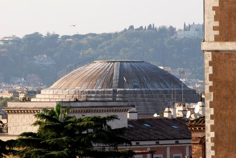 Pantheon, gesehen vom Denkmal für Vittorio Emanuele 