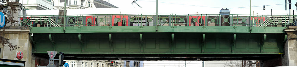 U6 Brücke bei der Station Gumpendorfer Str 