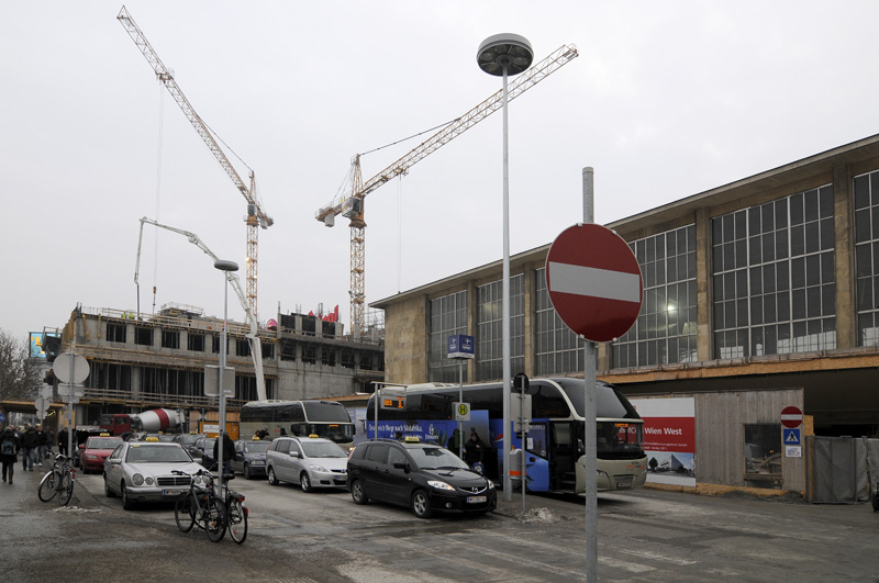 Westbahnhof, die Generalsanierung und Erweiterung zur Bahnhofscity West sind im Gange 