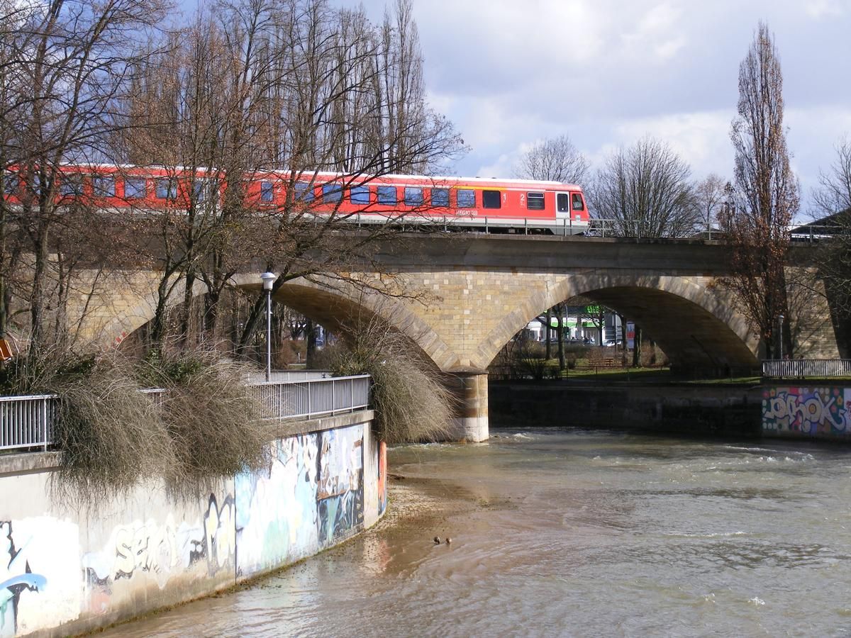 Bayreuth Railroad Bridge - carries the Dresden-Nürnberg and the Lichtenfels-Franken Railway lines 