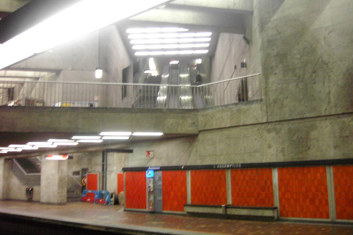 Métro von Montreal - Grüne Linie - Metrobahnhof Assomption 