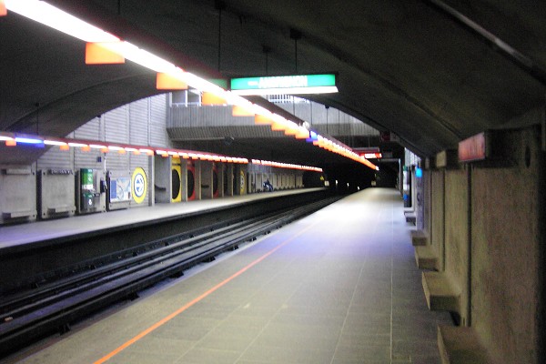 Métro von Montréal - Grüne Linie - Metrobahnhof Préfontaine 