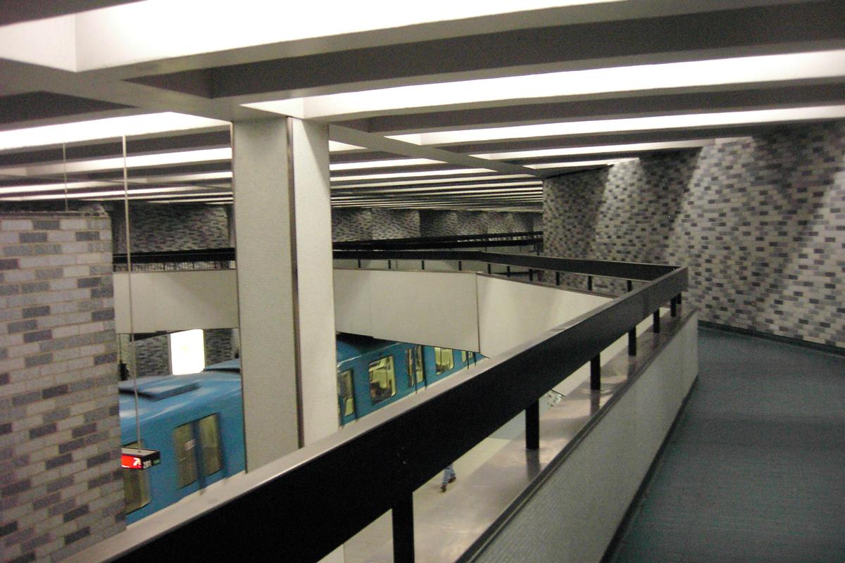 Montreal Metro Green Line - Place-des-Arts Station 