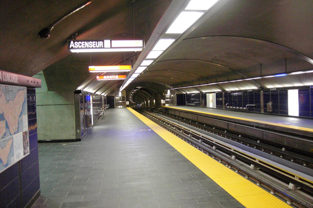 Montreal Metro - Orange Line - De La Concorde station 