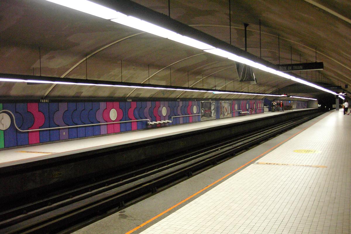 Métro von Montreal - Blaue Linie - Bahnhof Fabre 