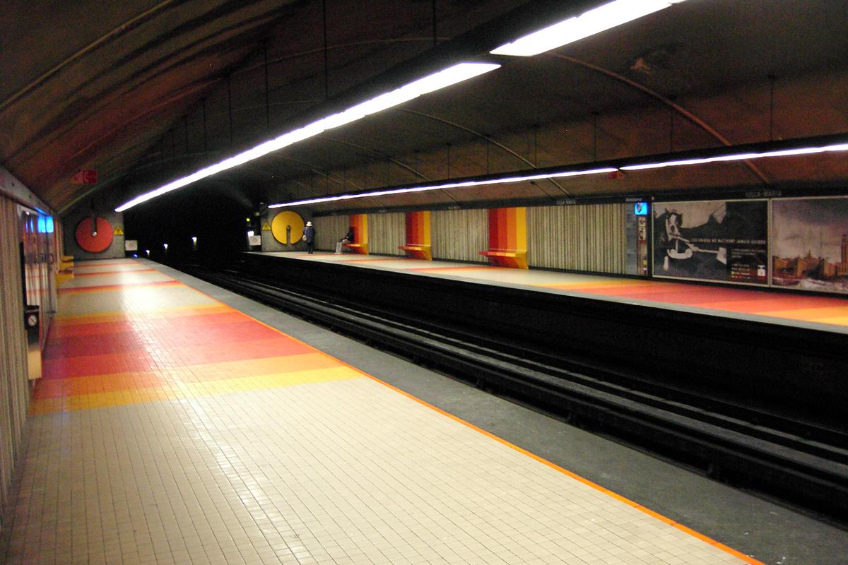 Métro von Montreal - Orange Linie - Bahnhof Villa-Maria 
