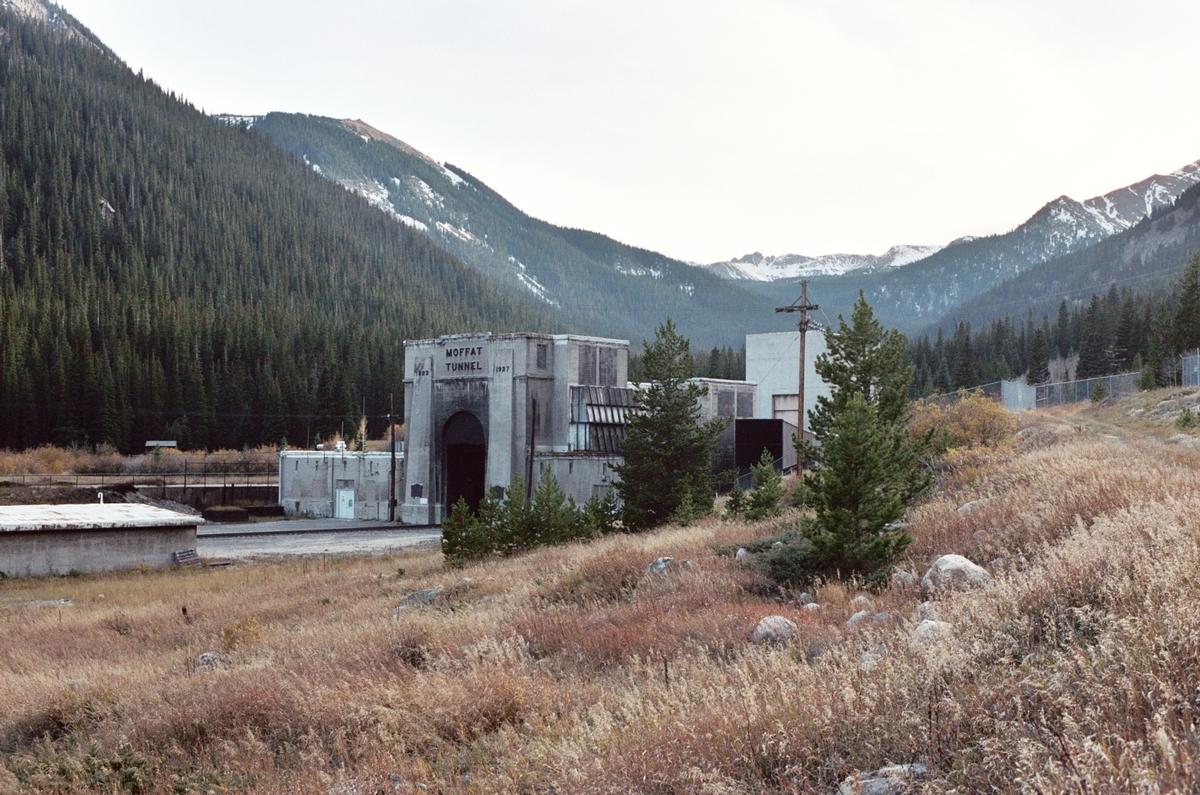 The East Portal of the Moffat Tunnel, which crosses underneath the Continental Divide of the Rockies 
